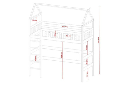 Otylia Loft Bed