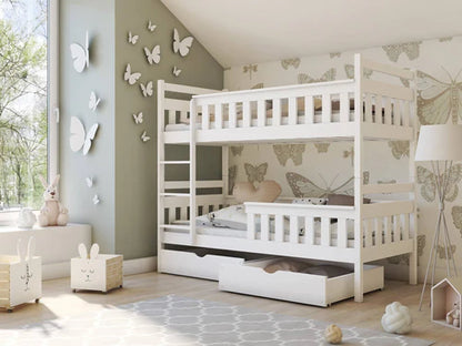 Tezo Wooden Bunk Bed with Storage