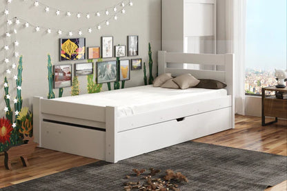 Nela Wooden Single Bed with Storage