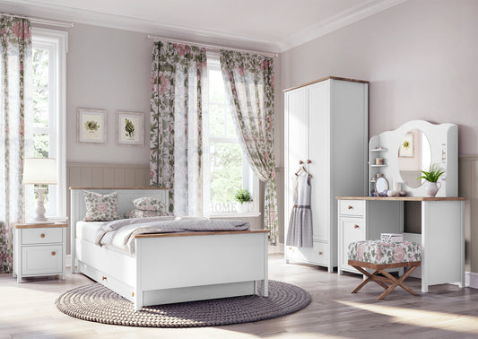 Story Bed with Under Bed Drawer and Mattress Included
